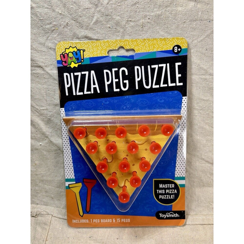 Pizza Peg Puzzle Screen Free Distraction For Kids Restaurant Nostalgia